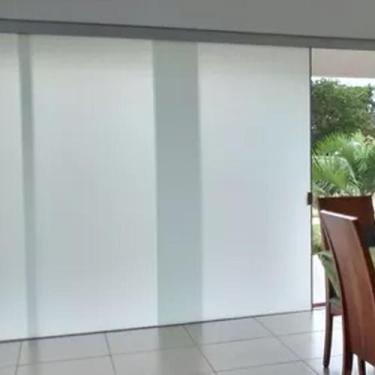 Imagem de Película Adesiva Vinil Branco Blecaute Para Vidro Janela Envelopar Box