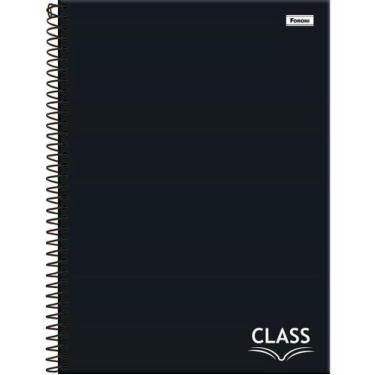 Imagem de CADERNO ESPIRAL CAPA DURA UNIVERSITÁRIO 1 MATÉRIA CLASS 80 Preta - FOR