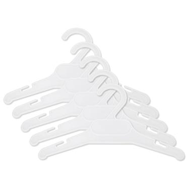 Imagem de Cabide Unissex Branco Organização De Roupa Infantil - 30 Unidades