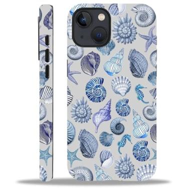 Imagem de Kapadiy Capa para iPhone 15 Plus, verão praia concha para mulheres homens capa protetora de corpo inteiro à prova de choque 2 em 1 silicone + capa rígida de PC para iPhone 15 Plus