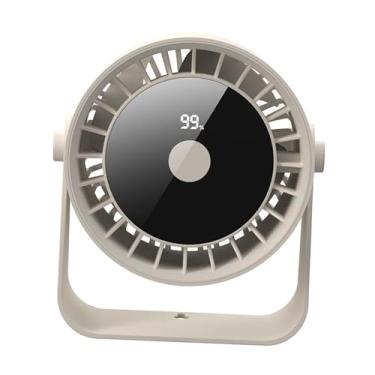 Imagem de Ｂｅｓｇａ 2 polegadas de mesa e fã pendurado de parede Uso de ar de resfriamento de ar mini ventiladores elétricos portáteis fã de cozinha para camping de, Branco