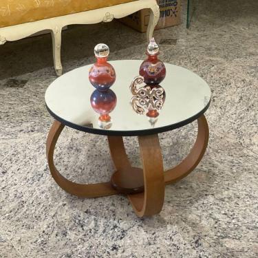 Imagem de Mesa De Centro E Lateral Pés Cebola 50x35cm Espelhada Cor Preto