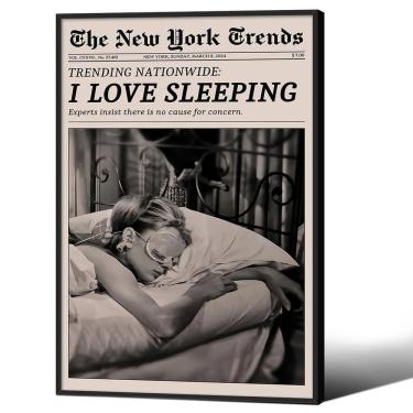 Imagem de Pôster de arte de parede VERENIX Retro Preto Branco Feminista 40x60cm