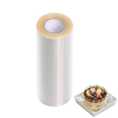 Imagem de Folhas de acetato transparentes de 10 m: Especificamente projetadas para assar bricolage, essas folhas espessas de acetato são perfeitas para criar bolos de aparência profissional, como bolos em