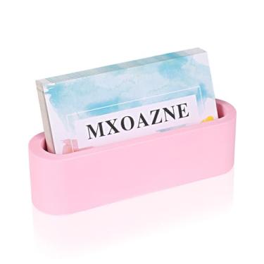 Imagem de MXOAZNE Porta-Cartões De Visita Cimento Para Mesa, Suporte Moderno Cartões Mulheres, Decoração Mesa Concreto, Rosa