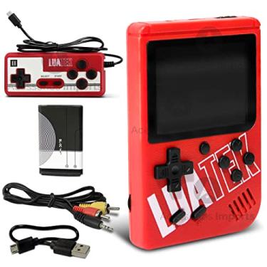 Console Mini Game Antigo Retro 9999 Jogos - Vermelho