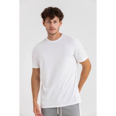 Imagem de Camiseta Masculina Manga Curta Básica Premium Lisa Branca