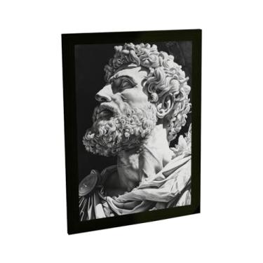 Imagem de Quadro Decorativo Imperador Marco Aurelio Estoicismo Filosofia Decoração Poster Quarto Sala