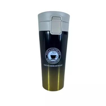 Imagem de Copo Térmico em Aço Inox Squeeze Tampa com Isolamento a Vácuo Café Quente Fr