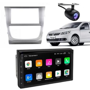 Imagem de Central Multimidia Saveiro G5 Carplay Android Auto Prata - First Optio
