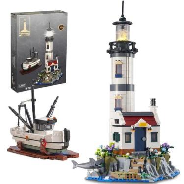 Imagem de Conjunto De Blocos De Construção De Farol Elétrico Infantil 1677PCS Mo