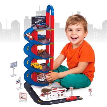 Imagem de Pista De Carrinhos Estacionamento Brinquedo Infantil Corrida - ATENTU