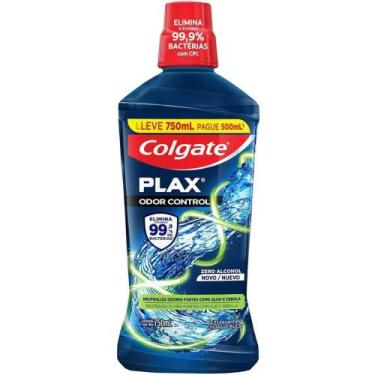 Imagem de Enxaguante Bucal Colgate Zero Ácool Plax Odor Control 500ml