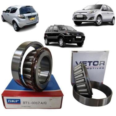 Imagem de Kit Rolamento Lateral Coroa Pião Fiesta Ká Ecosport Courrier - Vetor A