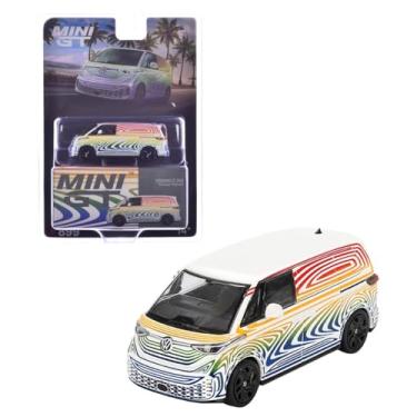 Imagem de Diecast Model Car Compatible with Mini GT 1:64 Volkswagen ID. Buzz Prototype “Rainbow” Limited Edition MGT00899