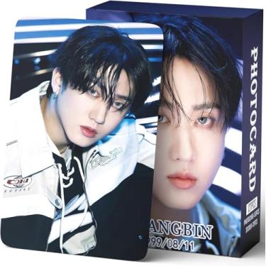 Imagem de Stray Kids Photocards 127 PCS Stray Kids Hollow Photo Cards Stray Kids Dominate World Tour Photocards lomo Card Gift Lomo Cards Merch for Stray Kids Boys and Girls (Changbin)