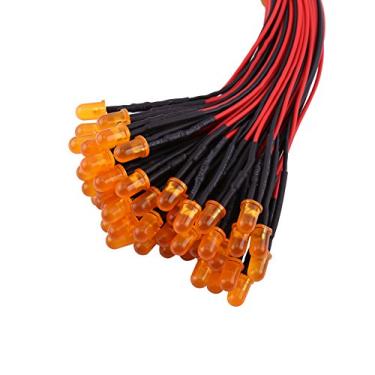 Imagem de Xixian 50pcs LEDs pré -compensados, Multicoloris Light 3/5/10mm para Iluminação de Hobby, Carro, Barco, Industrial, DIY, 20 Cm de Comprimento (5mm)