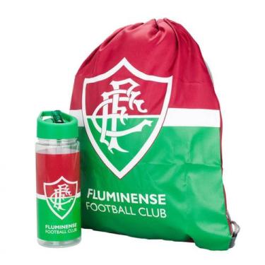 Imagem de Garrafa Fluminense Plástica 450 ML Com Sacochila - EAS026-6 - MILENO