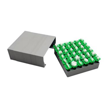 Imagem de Vaveren Carimbos de letras para cerâmica de barro, conjunto de carimbos de alfabeto faça você mesmo, brinquedos educativos compactos e divertidos para, Letras Minúsculas