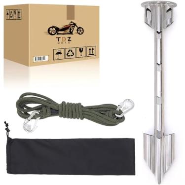 Imagem de TDZ MOTO Âncora de aço inoxidável, âncora de barco, âncora de jet ski, âncora de areia de água rasa para PWC, jet ski, caiaque, barco pequeno, âncora PWC, âncoras para pontão marinho de praia