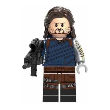 Imagem de Blocos Montar Soldado Invernal Falcão Capitão America