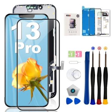 Imagem de EFAITHFIX Tela de substituição para iPhone 13 Pro de 6,1 polegadas LCD 3D Touch Display Full HD Digitalizador Frame Assembly (A2483 A2636 A2638 A2639 A2640) com ferramentas de reparo protetor de tela