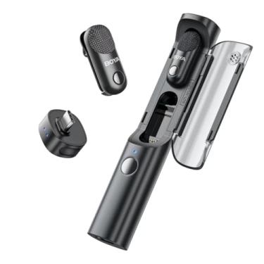 Imagem de BOYA Mini microfones Magic sem fio para iPhone 15-16/Android, 4 microfones formulários...