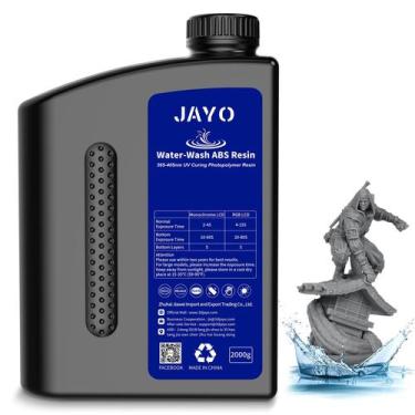 Imagem de Resina de impressora 3D JAYO lavável com água tipo ABS cinza escuro 2L