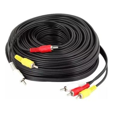 Imagem de Cabo Rca 15 Metros 3x3 Macho Ideal Para Home Theater E Tv - Não inform