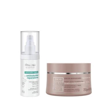Imagem de Amend Luxe Creations Blonde Care Masc 250ml + Science Bond Repair Reno