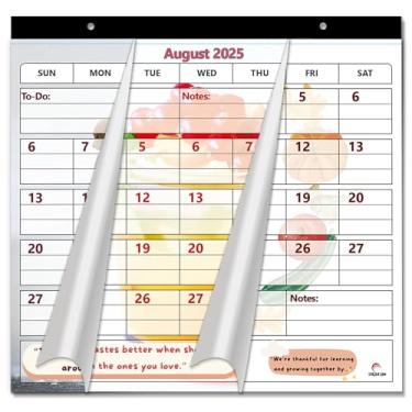 Imagem de Calendário Magnético de Geladeira 2019-2020 da StriveZen, Ímãs Fortes, 25 x 25 cm, Acadêmico, Mesa, Presente, Professor, Família, Mãe, Escritório