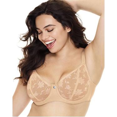 Imagem de Just My Size Sutiã feminino ativo sem aro MJ1220, Latte transparente, 40C