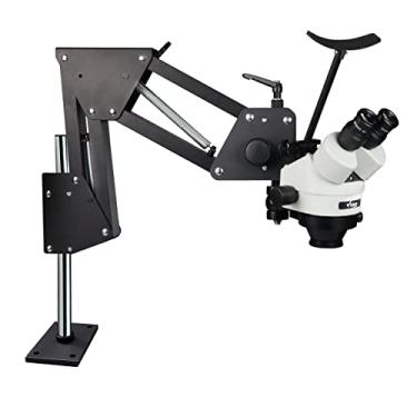 Imagem de Vision Scientific Microscópio Multidirecional Com Zoom Binocular Vs-11E, Ocular De Campo Amplo 10X, Alcance 0,7X A 4,5X, Ampliação 7X 45X, Suporte Para Microinserções Mola