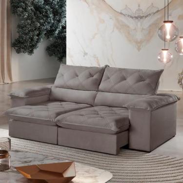 Imagem de Sofá Retrátil e Reclinável Caixa Zero 2,40m Pillow de 15cm Istambul - 