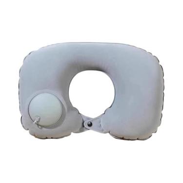 Imagem de Travesseiro Inflável Portátil Em Forma De U Para Viagem, Almofada De S