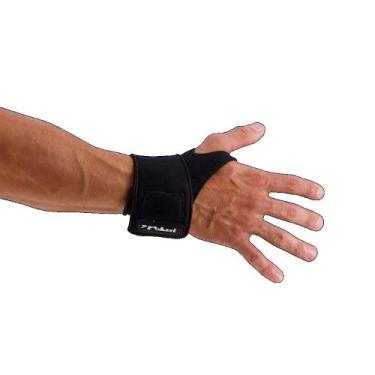 Imagem de Munhequeira para tendinite compressão poker ajustável pulso, Único, Pr