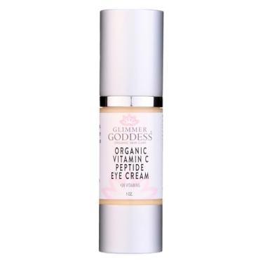 Imagem de Glimmer Goddess Soro para os olhos com peptídeo orgânico com vitamina C – hidratante e revitalizante, 30 ml