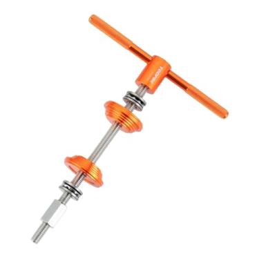 Imagem de RNXRZANK Prensa de Caixa de Direção, Prensa de Rolamento, Fácil de Usar, Extrator, Instalador, Suporte Inferior para Mountain Bike BMX, Laranja