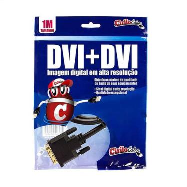 Imagem de Kit com 5 Cabos DVI para DVI, 1 metro - Cirilo Cabos