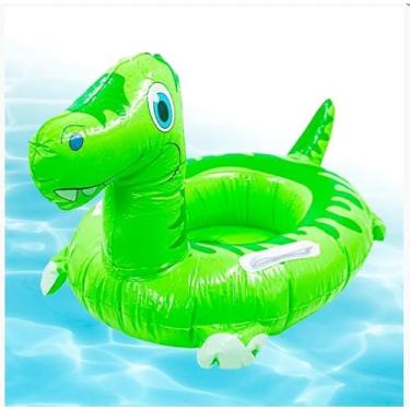 Imagem de Boia Infantil Inflável Dinossauro Diversão Infalível Alegria do Verão na Praia e na Piscina