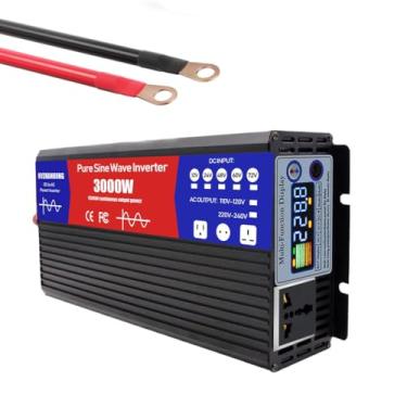Imagem de Inversor carregador de onda senoidal pura de 3000W DC 12V 24V 48V 60V 72V, entrada CC, saída CA 220V, inversor de potência solar de baixa frequência, 72V para 220V.,60V TO 220V 50HZ