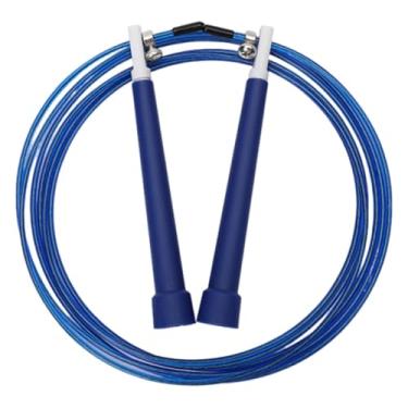 Imagem de Generic Corda de pular profissional com rolamento de esferas giratório 360° e fio de aço para boxe, Azul