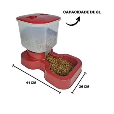 Imagem de Comedouro Automático Para Cães 8 Litros Grande Preto