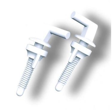 Imagem de Kit 2 Parafuso Assento Fixação Tampa Deca Izy Aspen Ravena - DTC