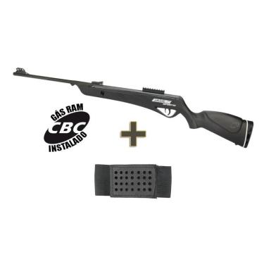 Imagem de Carabina Pressão Cbc Jade Pro Nitro Preta 5,5 Porta Chumbo