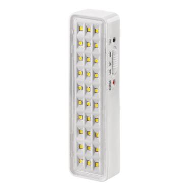 Imagem de Luminária De Emergência Branco Bivolt Alto Brilho 30 Leds