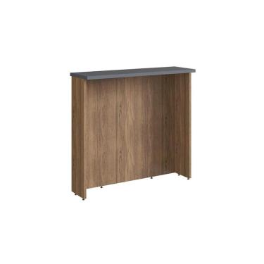 Imagem de Bancada Ilha Cozinha PH 3068 Versalis 120cm Freijo/Grafito Chess - Herval