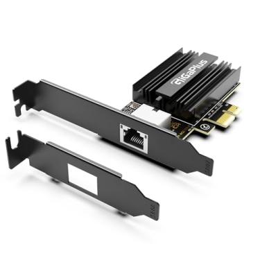 Imagem de Placa de rede PCI-e4.0 X1 de 10 Gbe, controlador Marvell AQC113, placa Ethernet 10G Base-T RJ45, placa de rede GiGaPlus 100/1000/2500/10000Mbps, adaptador Ethernet de 10 GB compatível com Windows 10
