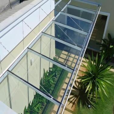 Imagem de Chapa Placa Policarbonato Compacto Cristal 6mm 100x100cm Proteção Proteção UV - Folha Pergolado - Proteção Máquinas - Decoração - Segurança - Anti Impacto 1000x1000mm | 1x1m