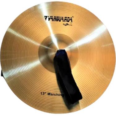 Imagem de Prato para Fanfarra 13 Latão Brass Com Feltro Alça Vanguarda